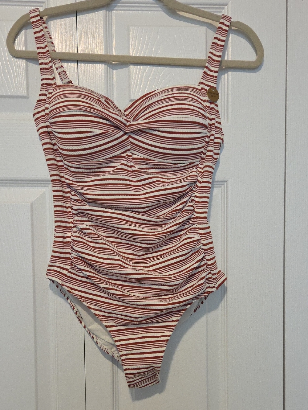 Nip Tuck Classic Stripe One-Piece Swimsuit NWT